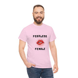 Fearless Female (Lips) - Women's Heavy Cotton Tee