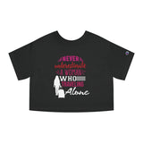 Never Underestimate - Champion Women's Heritage Cropped T-Shirt