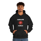 Fearless Female (Lips) - Women's Hooded Sweatshirt