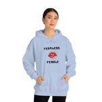 Fearless Female (Lips) - Women's Hooded Sweatshirt