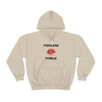 Fearless Female (Lips) - Women's Hooded Sweatshirt