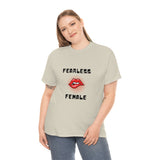 Fearless Female (Lips) - Women's Heavy Cotton Tee