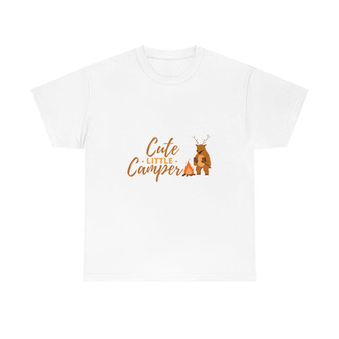 Cute Deer Camper - Unisex Heavy Cotton Tee