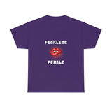 Fearless Female (Lips) - Women's Heavy Cotton Tee