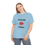 Fearless Female (Lips) - Women's Heavy Cotton Tee