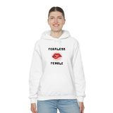 Fearless Female (Lips) - Women's Hooded Sweatshirt