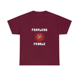 Fearless Female (Lips) - Women's Heavy Cotton Tee