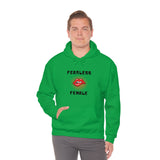 Fearless Female (Lips) - Women's Hooded Sweatshirt
