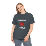 Fearless Female (Lips) - Women's Heavy Cotton Tee