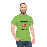 Fearless Female (Lips) - Women's Heavy Cotton Tee