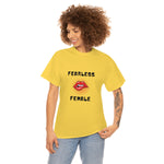 Fearless Female (Lips) - Women's Heavy Cotton Tee