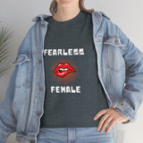 Fearless Female (Lips) - Women's Heavy Cotton Tee